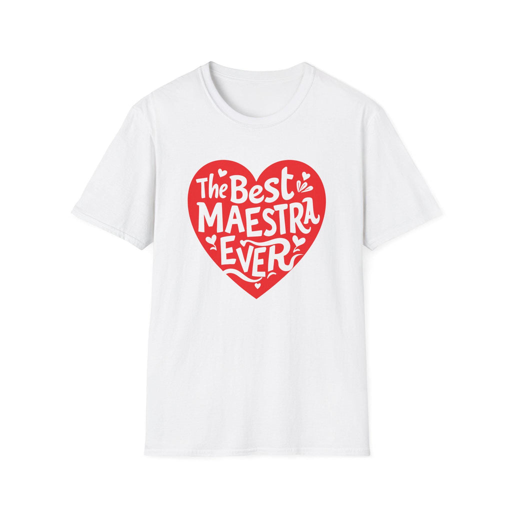 Heartfelt Teacher T-Shirt, Gift for Educators, Best Maestra Ever Tee, Teacher Appreciation, Back to School, Fun Classroom Shirt