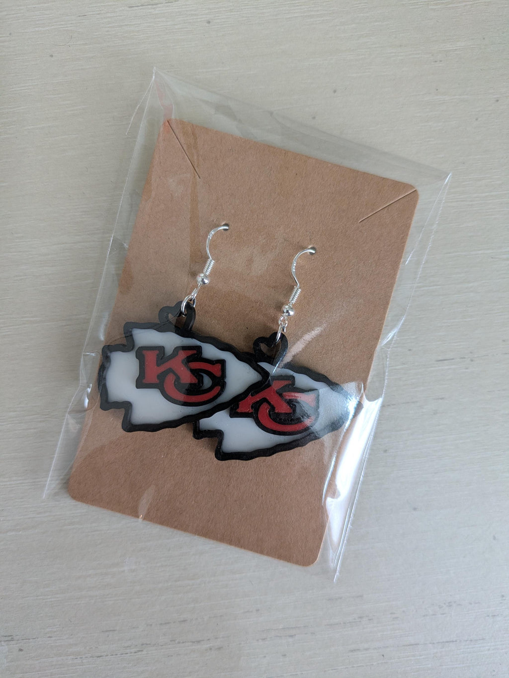 Kansas City Football Earrings | KC Chiefs Fan Jewelry | Game Day Earrings
