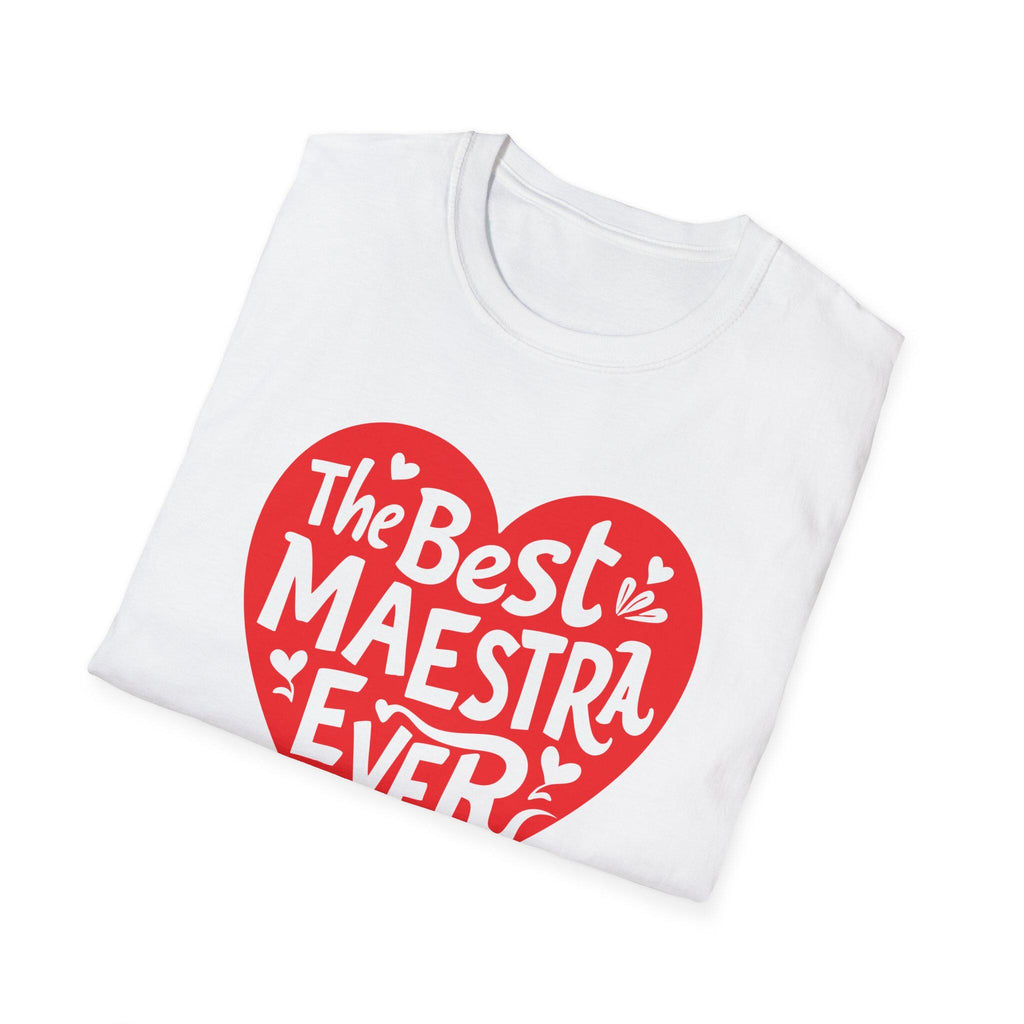 Heartfelt Teacher T-Shirt, Gift for Educators, Best Maestra Ever Tee, Teacher Appreciation, Back to School, Fun Classroom Shirt