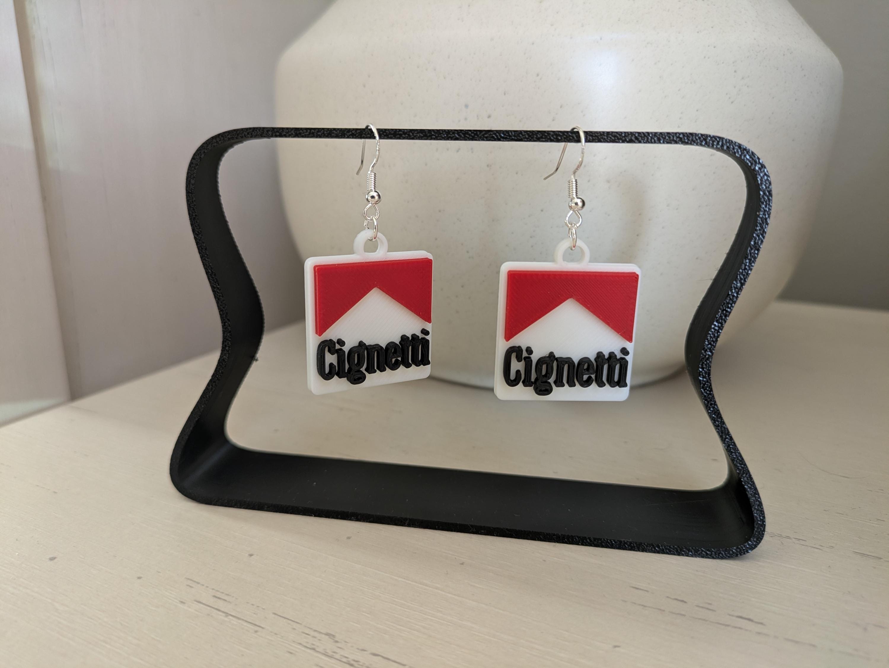 Cignetti-Inspired Football Earrings - 3D Printed | Indiana College Football Fan Jewelry