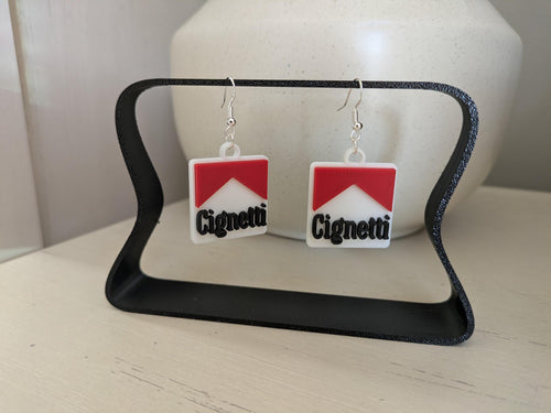 Cignetti-Inspired Football Earrings - 3D Printed | Indiana College Football Fan Jewelry