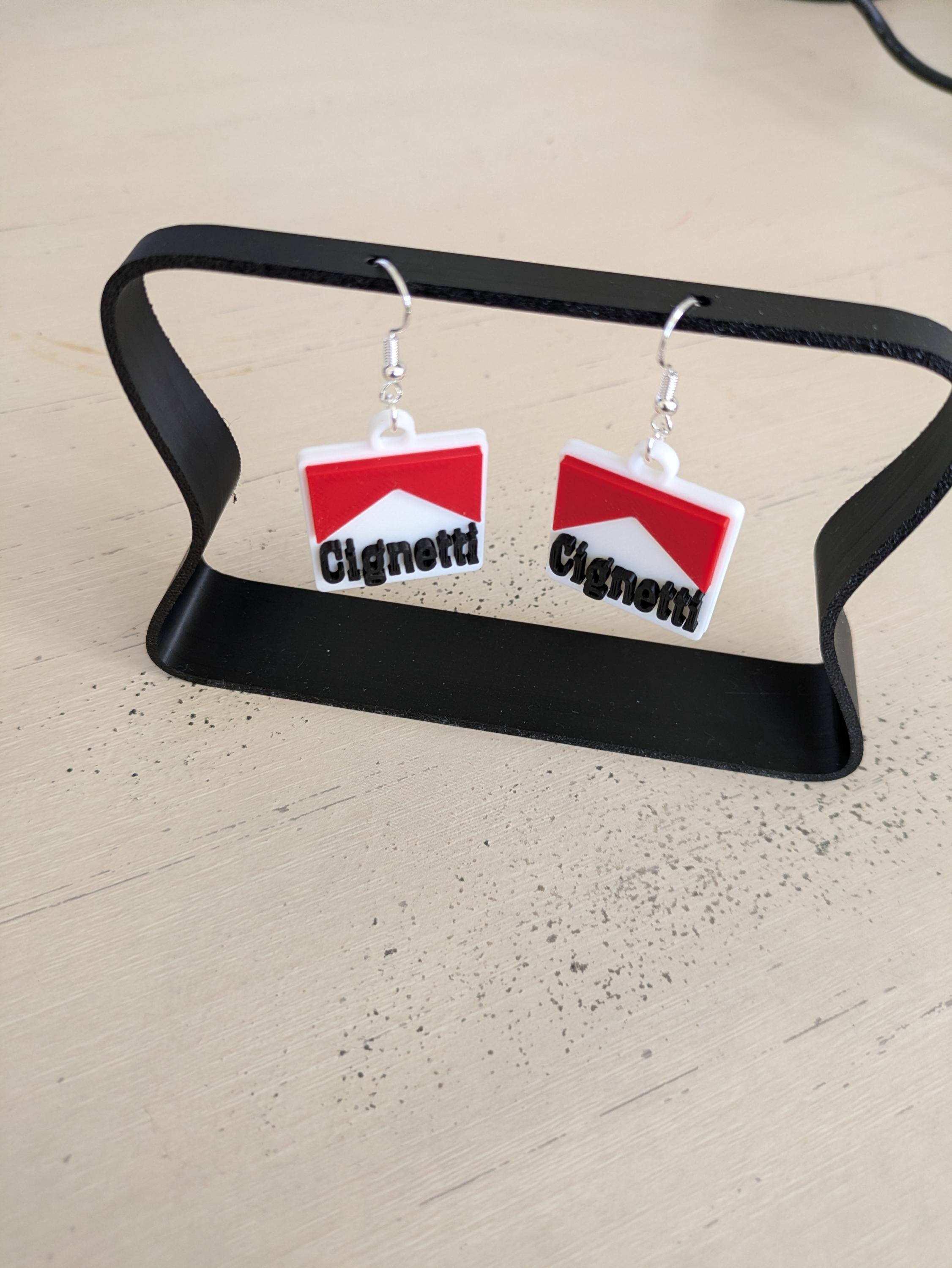Cignetti-Inspired Football Earrings - 3D Printed | Indiana College Football Fan Jewelry