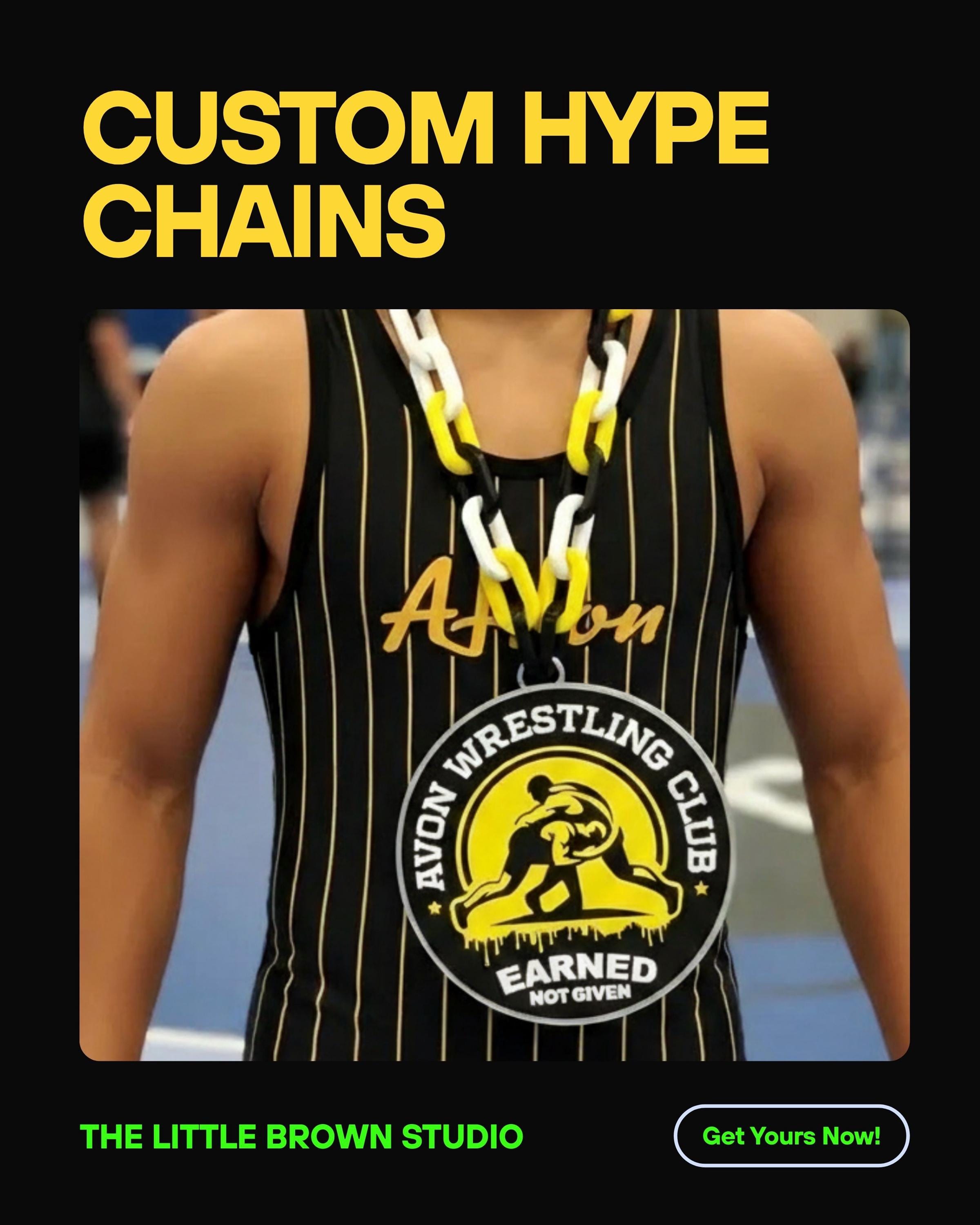 Custom Hype Chain for any club | Personalized Team Award | Championship Chain